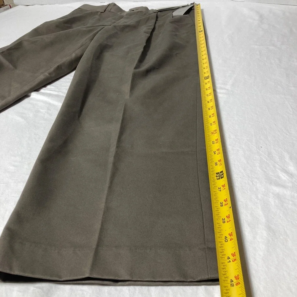 Perry Ellis Portfolio Dress Pants Dress Khaki‎ Men's Size 36x30 Pleated